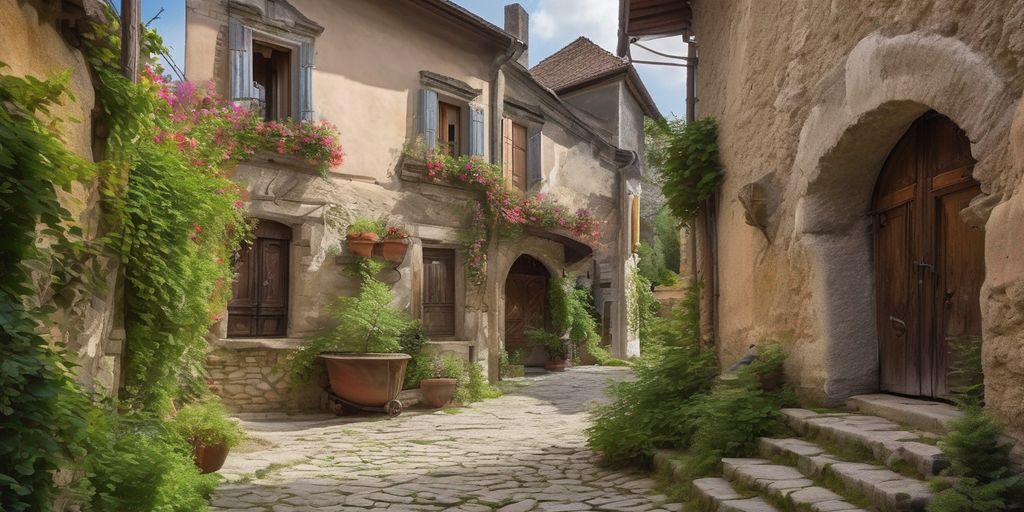 ancient architecture in hidden European villages